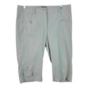 Jamie Sadock Gray Activewear Cargo Knee Capri Shorts Golf Tennis Pickleball 6 32